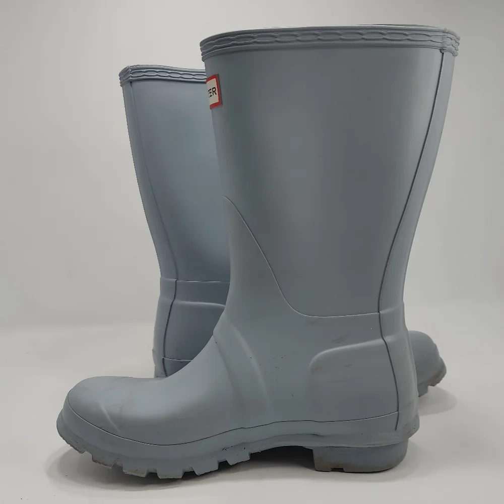 Hunter Women's Light Blue Classic Short Rain Boots